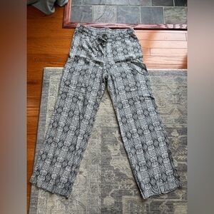Black and White Patterned Pants